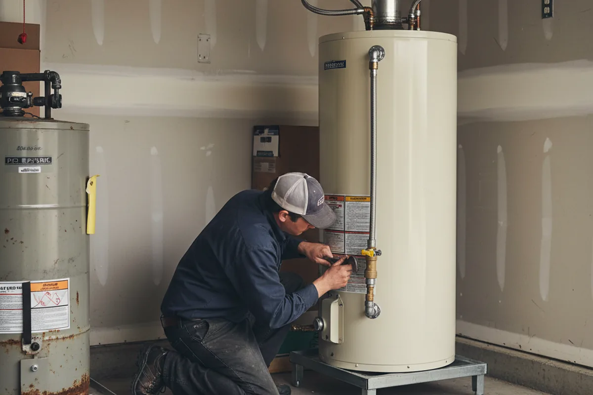 Water heater and shutoff valve replacement in Mexican Hat